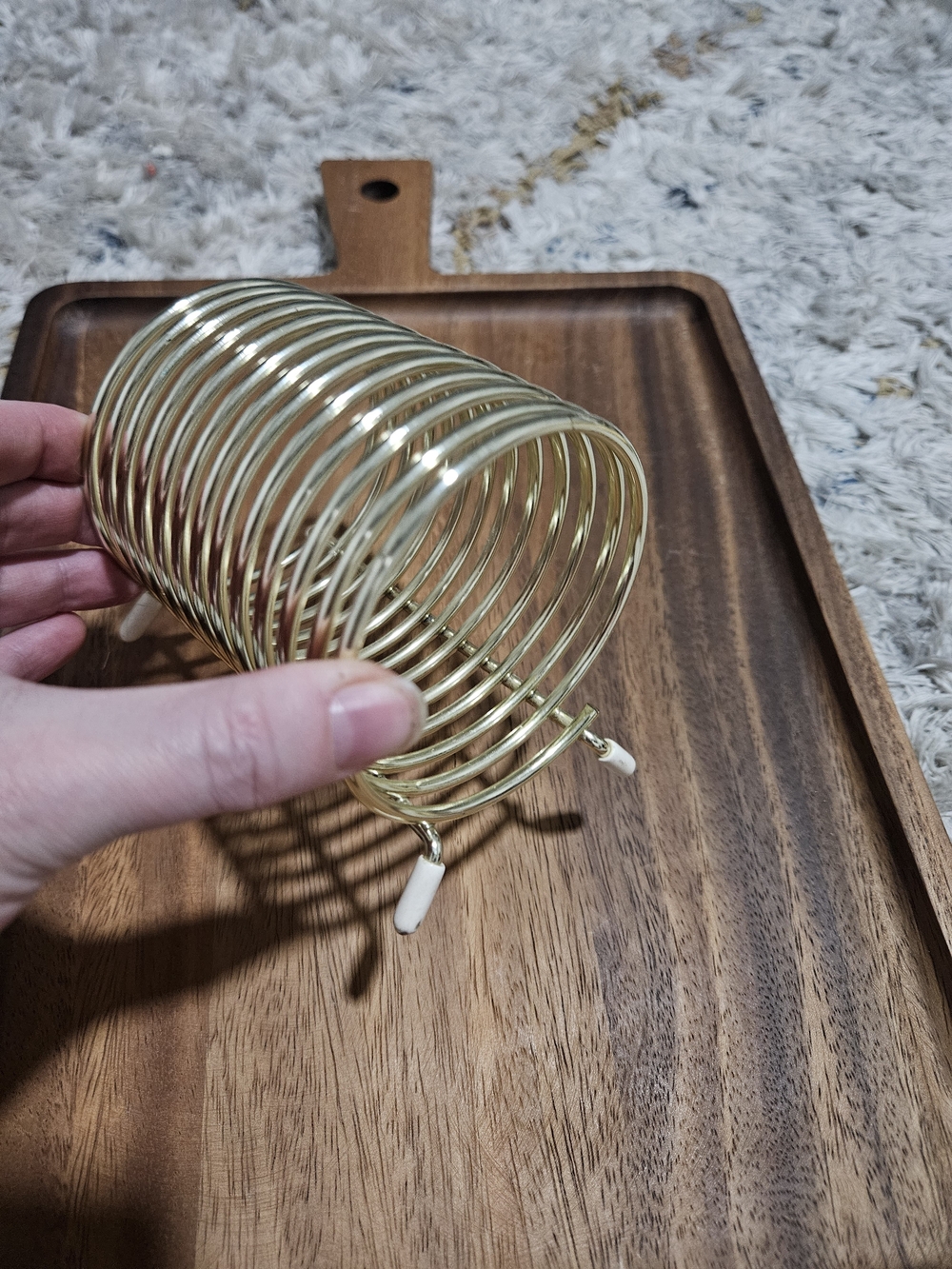 Gold Spiral Vintage Mail Letter Holder - Home Accents